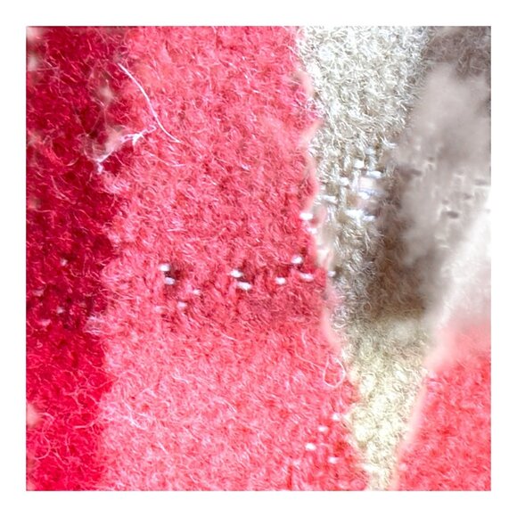 Vintage Hooded Wool Blend Southwest Geometric Aztec Jacket Button Unisex XL READ - Picture 4 of 7